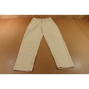 H&M Divided Womens Size 6 Beige Light Wash Flat Front 5-Pocket Straight Jeans